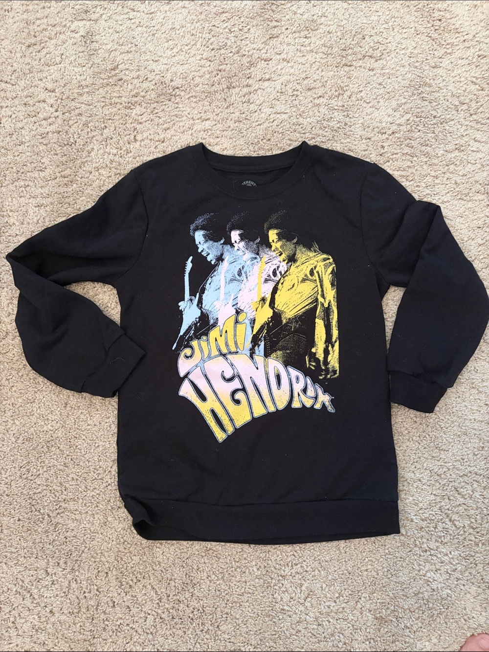 Jimi HENDRIX! Black Graphic Kids Sweatshirt